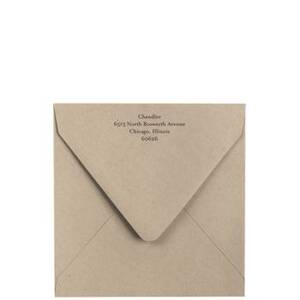 Printed 5.75" Square Envelopes