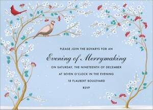 Winter Chinoiserie Holiday Card