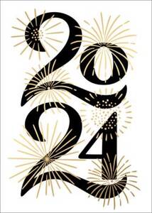 A Sparkling New Year Greeting Card