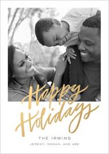 Happy Golden Days Holiday Photo Card