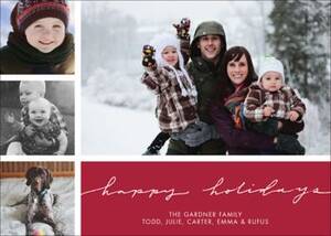 Happy Holidays Multi Photo Card