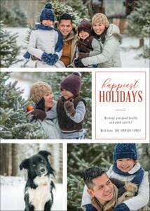 Happiest Holidays Photo Card
