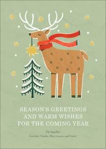 Reindeer Topper Holiday Card