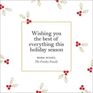 Golden Berries Holiday Card