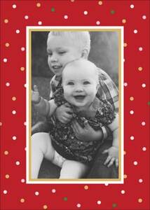 Wrapping Paper Holiday Photo Card