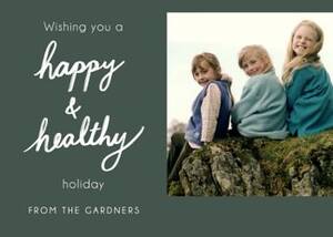 Happy & Healthy Holiday Photo Card