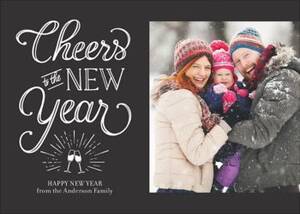 Cheers New Year Photo Card