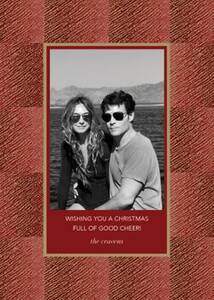 Surge Crimson Holiday Photo Card