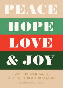 Peace and Joy Holiday Card