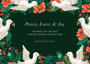 Peace Doves Holiday Card