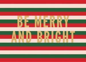 Bright Stripes Holiday Card