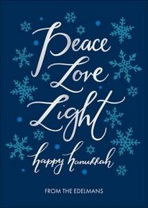 Peace Light Love Holiday Photo Card