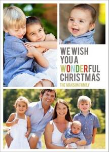 Wonderful Christmas Multi-Photo Holiday Card