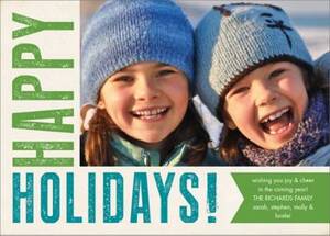 Happy Holidays Poster Photo Card