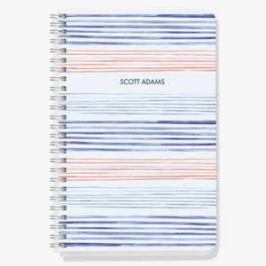 Watercolor Stripes Custom Journal