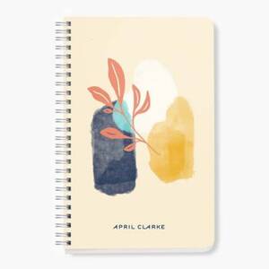 Spring Abstract Sprigs Custom Journal