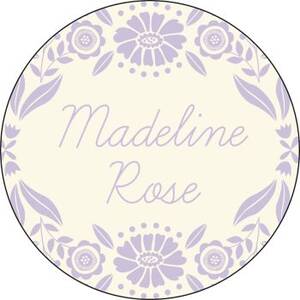 Floral Frame Personalized Stickers