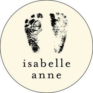 Footprints Personalized Stickers