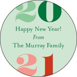 Colorful Year Personalized Stickers