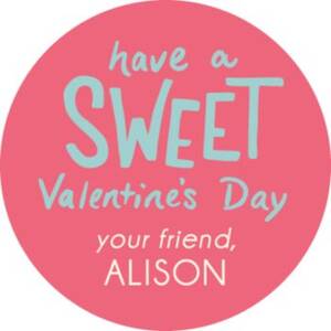Sweet Valentine Personalized Stickers