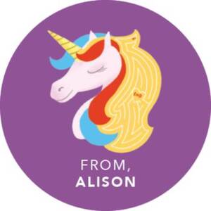Unicorn Maze Personalized Stickers