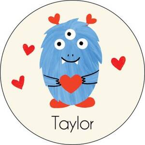 Love Monster Personalized Stickers