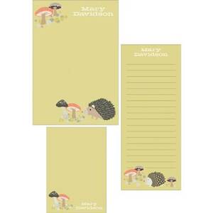 Hedgehogs Mixed Personalized Note Pads