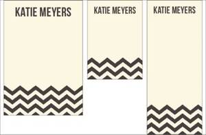 Chevron Mixed Personalized Note Pads