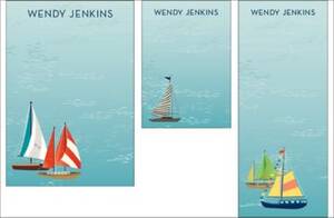 Sailboats Mixed Personalized Note Pads