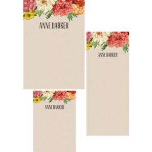 Bouquet Mixed Personalized Note Pads