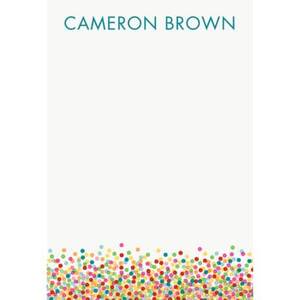 Colorful Confetti Personalized Note Pads