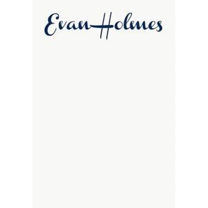 French Script Personalized Note Pads