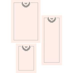 Monogram Laurel Mixed Personalized Notepads