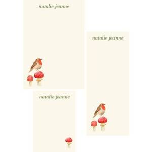 Woodland Birds Mixed Personalized Notepads