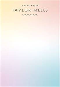 Hello Gradient Personalized Notepad Sets