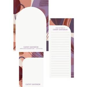 Abstract Arch Mixed Personalized Notepads