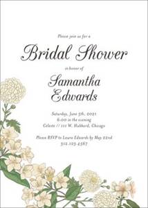 Field Guide Bridal Shower Invitation