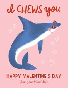 Val Shark Custom Valentine Card