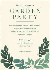 Greenery Party Invitation