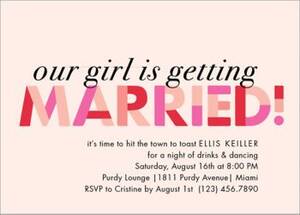 Our Girl is Getting Married Bachelorette Party Invitation