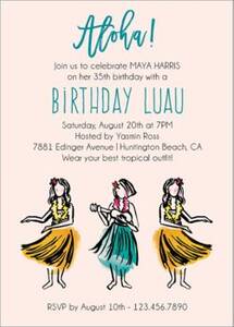 Luau Birthday Party...