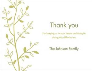 Branch Thank You Card