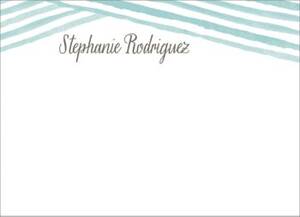 Watercolor Lines Stationery