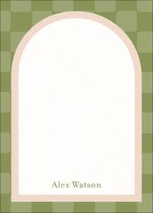 Checkered Arch Stationery