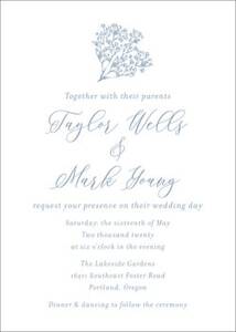 Baby's Breath Wedding Invitation
