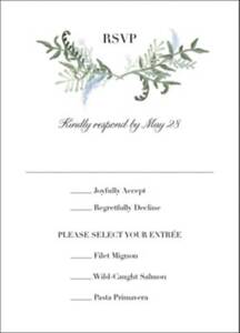 Watercolor Wreath Response Card