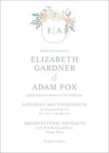 Garden Crest Wedding Invitation