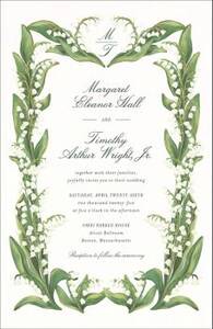 Lily of the Valley Wedding Invitation