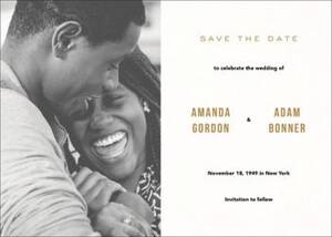 Our Day Save the Date Card