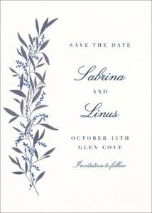 Untamed Grace Lapis Lazuli Save the Date Card